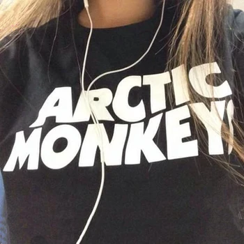 Dingtoll Arctic Monkeys Bežné Tlačené Moletom Harajuku Dlhý Rukáv Lumbálna Hudba Punk Štýl, Mikiny Hoodies WMH72