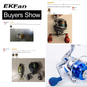 EKfan 1pc Fishing Cievky Rukoväť Kľučky EVA Materiálu pre Návnady, Odlievanie, Spinning Cievky Naštartovaní Fishing Cievky Príslušenstvo