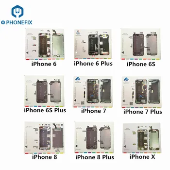 Magnetické Skrutky Pamäť Mat Nastaviť Pre iPhone 6 X Plná Sada 9 V 1 Telefón Opravy Platformu Pre Technikov