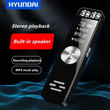 Hyundai E780 mini duálny mikrofón * digitálny hlasový záznamník 100 hodín MP3 prehrávač, Diktafón dlho, Diaľkové nahrávanie podporuje TF