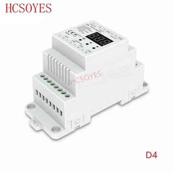 D4 DC12V-36V 4 kanál 4CH PWM konštantné napätie/konštantný prúd DMX decoder DMX512 LED ovládač pre RGB RGBW LED Pás Svetla