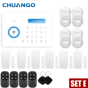 Chuango A11 PSTN Alarm Systém Dotyková klávesnica Smart Home Poplach pri Vlámaniu Systém Snímač Pohybu