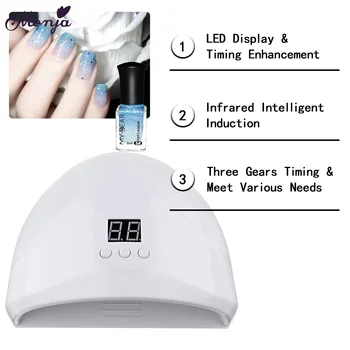 Monja 36W UV LED Lampa na Nechty, S 12 Led na Nechty, Vlasy, Gél lak na Nechty Auto Senzor Načasovanie Manikúra Stroj