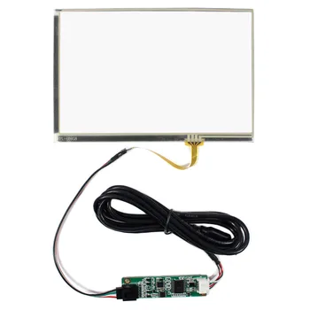 Pre HSD070PWW1 LCD Displej Rozmer Veľkosť 161mmx106mm 4pin FPC konektor VS070TP-A9 4-Žilové Odporové Dotykové Obrazovky 7inch