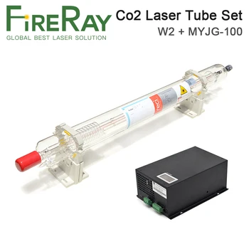 FireRay Reci W2 T2 90W-100W Co2 Laserové Trubice Dia. 80mm 65mm Napájací zdroj 100W pre Co2 Laserové Rytie Stroj na Rezanie