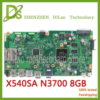KEFU X540SA Doske REV2.1 vhodný Pre ASUS X540SA X540S dual-core N3700 CPU Notebook základnej Doske 8 GB pamäte test pracovať