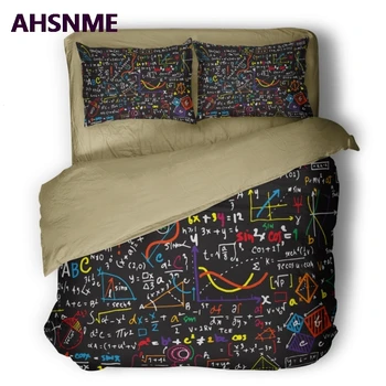 AHSNME Návrh Rozšírené Matematické Výpočty Deka kryt Nastaviť Farbu Triedy Výpočet Poznámky posteľná bielizeň Nastaviť vlastný dizajn