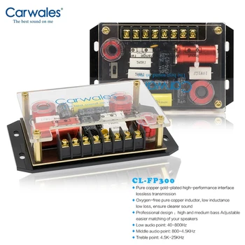 2 ks Carwales Car Audio HIFI Systém 3-Pásmový Crossover Stredový Reproduktor SubWoofer Signál Zmes Distribútor Delič Procesor