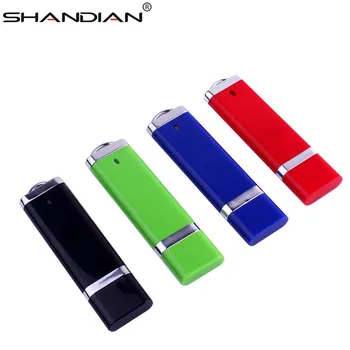 SHANDIAN zákazníka, LOGO, plastové ľahšie tvar kl ' úč 4GB 8GB, 16GB 32GB 64GB Obchodné Jednotky USB Flash Memory Stick USB 2.0