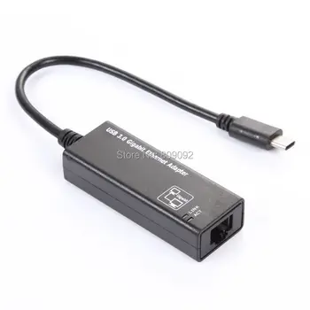 USB 3.1 Typ C pre RJ45 Gigabit Ethernet LAN Sieťový Adaptér