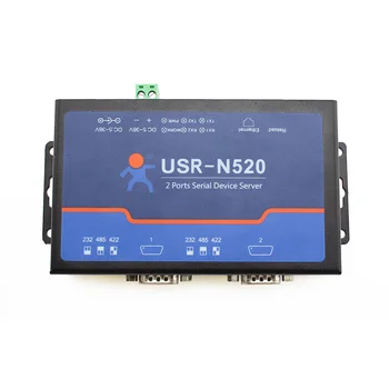 Q18040 USR-N520 Serial Ethernet Server TCP IP Prevodník Dvojité Sériové Zariadenia RS232, RS485, RS422 Multi-hosť Volieb