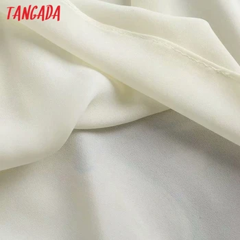 Tangada 2020 jeseň ženy maľovanie tlač midi sukne strane zips office dámske elegantné, elegantné polovici teľa sukne 4C29