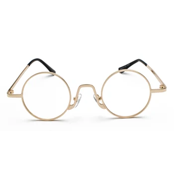 Peekaboo žena malé okuliare, rám mužov vintage 2019 zlato retro kolo kruhu kovový rám okuliare dekorácie blbecek