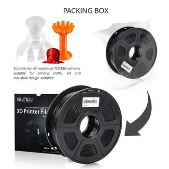SUNLU PETG 3D Tlačiarne Vlákna 1.75 mm 1 KG 2.2 lbs Cievka podporu defferent materiálu, 3D Tlačiarne Náplň farebná 3D vlákna, aby