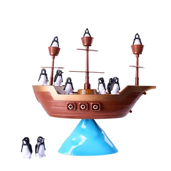 Kreatívne Pirátskej Lodi Vyváženie Hry Penguins Rovnováhu Interaktívne Tabuľky Hry Učenia Vzdelávacie Detský písací Stôl Hračky pre Strán