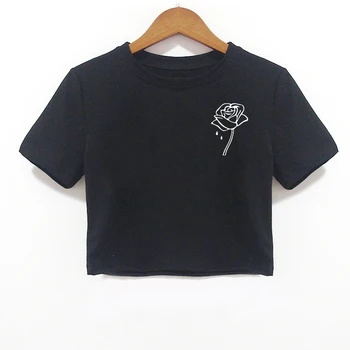 90. rokov kórejský Štýl Estetické Ženy T-shirt MÓDE List Vytlačený Roztomilý Módne Ostrihané Tumblr Tee Topy Bežné Lumbálna Oblečenie Dievčatá