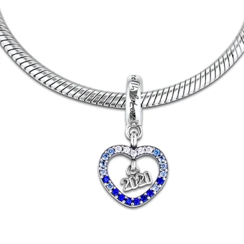 Korálky Pre Šperky, Takže 2020 Nový Rok Visieť zobrazili kľúčové tlačidlá Pre Originálne Náramky Mincový Striebro Šperky Žena DIY Módne Korálky