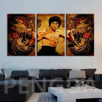 Plátno Na Maľovanie Na Stenu Umenie Hd Vytlačí Abstraktné Plagáty Bruce Lee Obrázok Domáce Dekorácie Modulárny Cuadros Pre Spálňa Izba Rámec