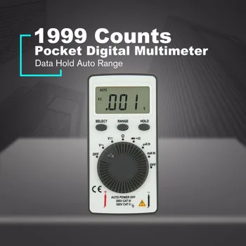 DT9210 1999 Počíta Vreckový Digitálny Multimeter AC/DC Napätie Ammeter Tester Odpor Diód, Test Kontinuity Dát Podržte Auto Rozsah