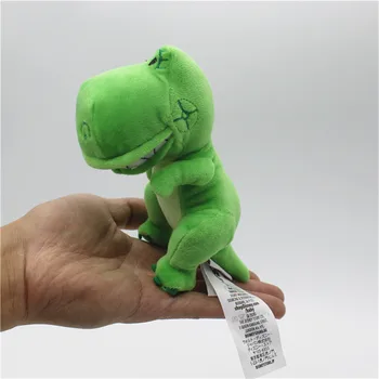1piece 13cm Originálne Plyšové Mäkké bábiky Zelená Rex Dinosaura Bábiky hračky Plyšové zvieratko