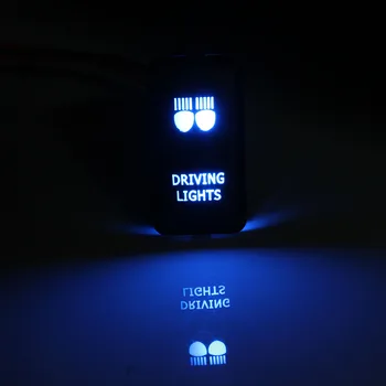 12V Auto 4 Elektroinštalácie, Modré LED Svetlo Bar Spínač On/Off Pre Toyota/Landcruiser/Hilux/Prado Práce svetlo spätné svetlo Jazdy svetlo