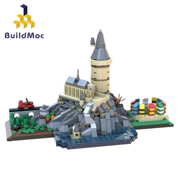 BuildMOC City Budov MOC Údaje Hradnej Architektúry Stavebné Bloky Mesto Sady Dom Hrady Tehly Vianočný Darček Deti Hračky
