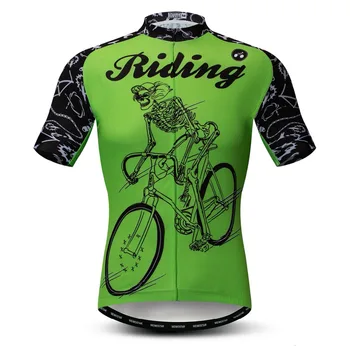 2019 cyklistika dres Mužov Horský Bicykel jersey Pro MTB Cyklistické Tričká Krátky rukáv Tím Cestnej Topy na Koni Športové Oblečenie Zelená
