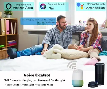 Boaz smart žiarovky MR16 5W RGBCW LED Reflektor, Pracuje s Alexa a domovská stránka Google