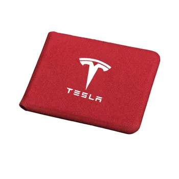 Nové Auto Styling Auto Taška Karty Package vodičský Preukaz nálepky Originálne Kožené peňaženky Pre Tesla Model 3 X S Príslušenstvo 2008-2021