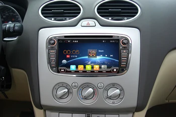 Auto DVD Prehrávač Pre Ford Focus 2 Android 10.0 2GB+32GB, Wifi, BT, GPS Navi 2 Din Autoradio CD Stereo Prehrávač DAB Carplay TV 4G