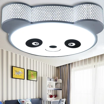24W Moderné módne Led Stropné svietidlo pre deti Stmievateľné spálňa Stropné svietidlo pre súpravy darček k Narodeninám reflektor lampa panda