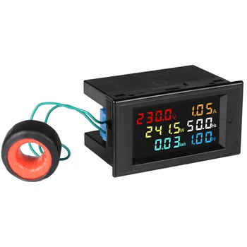 AC Power LCD Digitálny Napätia, Prúdu Voltmeter Ammeter KWH Panel Merač Elektrickej Energie Spotreba Monitory 100A 220V 380V