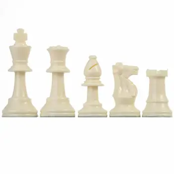 64/75mm Plastové 32 Stredovekých Šachové Figúrky Black&White Kompletný Šach Medzinárodné Slovo Šach Hra, Zábava Dáma