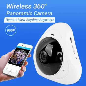 1280*960 HD 360 Stupeň Fisheye Panoramatická Kamera HD Bezdrôtový virtuálnej reality (VR) Panorama HD IP kamera P2P Vnútorné Vačky Zabezpečenia WiFi Kamera