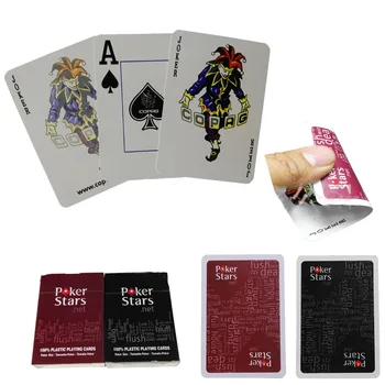 1 Nastavte Texas Hold ' em Plastové Hranie kartovej Hry Poker Karty Nepremokavé a Vytiahnuť poľský Poker Star Doskové Hry