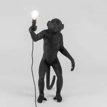 Moderné Živice Umenie Opice prívesok svetlá pre obývacia izba, spálňa, Podkrovie Vintage Konope visí lampa Pre Domáce Bar, Kaviareň Dekorácie