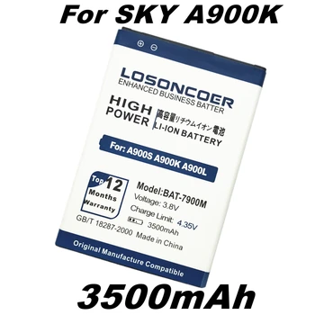 LOSONCOER 3500mAh BAT-7900M Batérie Pre SKY Pantech VEGA BAT-7900M A900S A900K A900L Mobilný Telefón Batéria