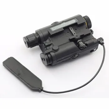 AN/PEQ-15 Red Dot Laser Biele LED Baterka 270 Lumenov IR Objektív 20 mm Železničnej Nočné Videnie Lovecká Puška Batérie Prípade