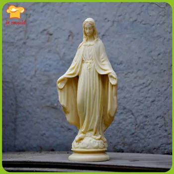 Panna Mária Silikónové Formy Náboženskej Biblie, Sviečky, Dekorácie Plesne