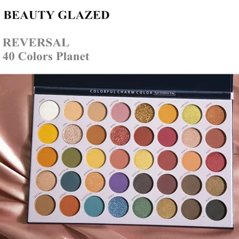 2020 Krásy Presklené 40 Nové Farby Make-Up Eyeshadow Paleta Zvýrazňovač Lesk Leskom Pigment Očné Tiene Palety