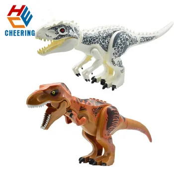 Jediný Predaj Veľký Svet DIY Tyrannosaurus Rex Veľké Stavebné kamene, Tehly Model Údaje Najlepší Darček Pre Dieťa KF916 KF917
