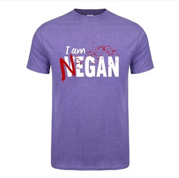 Negan lucille T Shirt Walking Dead Negan Lucille Muži Fashion Design Custom Krátky Rukáv valentínske Rodiny tshirt O neck t-shirt