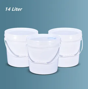 Potravinársky PP materiál, plastové vedro 14 liter na Mlieko atrament Trvalé uskladnenie sud prázdny paint bucket 1PCS