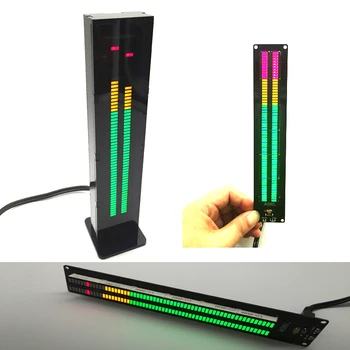 Profesionálne 60 segmentové LED Audio digitálny Displej Merača Úrovne zobrazenie Hudby Spektrum Analyzer indikátor VU METER amplifer MP3