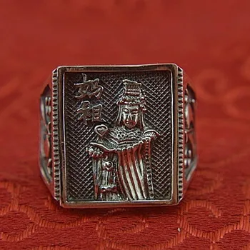 šperky, 999 mincový striebro obnovenie dávnych spôsoby krúžok mužov prsteň morskej bohyne mužov a žien mincový striebro krúžok