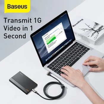 Baseus 5A USB C Typu C Kábel pre Macbook Pro PD100W Gen 2 USB 3.1 Rýchle USB C Kábel pre Samsung S9 Poznámka 9 Rýchle Nabíjanie 4.0