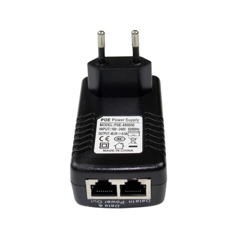 POE injektor DC48V 0,5 A Ethernet Napájanie POE Adaptér 15.4 W,POE pin4/5(+),7/8(-)Kompatibilné EEE802.3af pre IP kamery Telefón