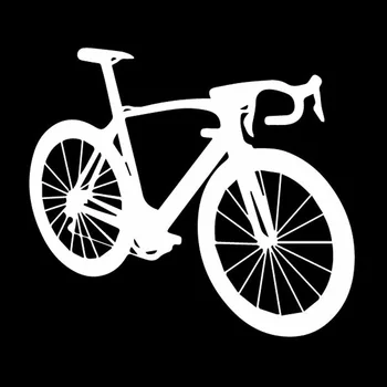 Auto Samolepky Zábavné Športy Cyklistika Bicykle Nádherné Cyklistické PVC Auto Dekorácie-Nálepky Kryt proti Poškriabaniu Čierna/biela, 15 cm*13 cm