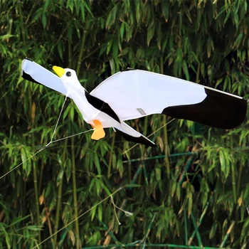Nové Vysoko Kvalitné 3D Jednom Riadku Seagull Drakov Športy na Pláži S Kite Rukoväť a String Jednoduché Lietať