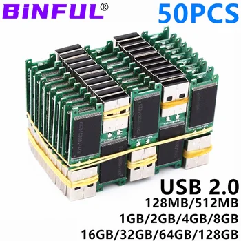 50PCS veľkoobchod USB 2.0 Disku Semi-Finished 4GB 8G 16 G 32 G Usb Flash Disk 64 GB 128G 128 M 512M PCB Dosky Čip Pero Disk Usb kľúč